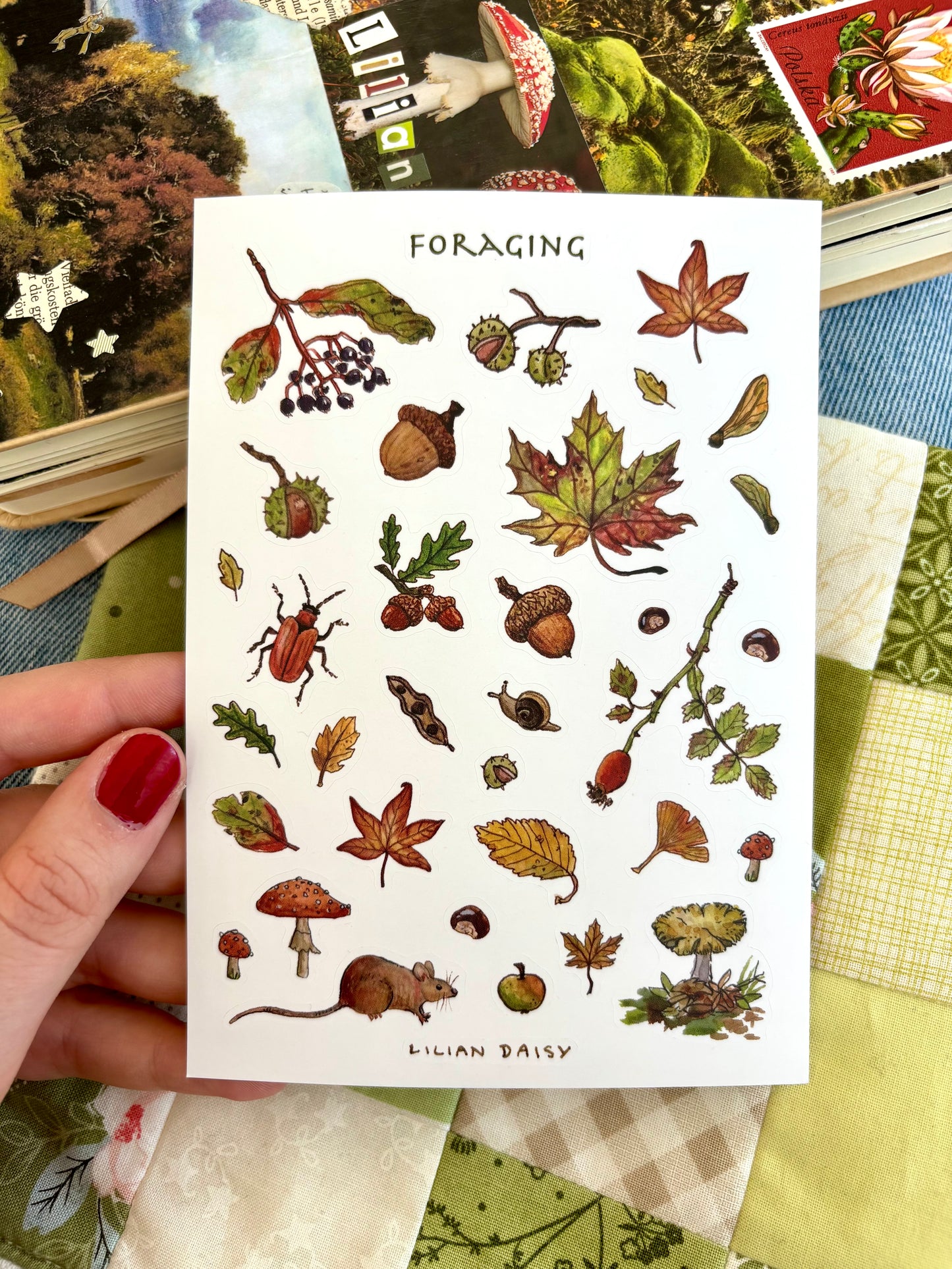 "Foraging" Sticker Sheet