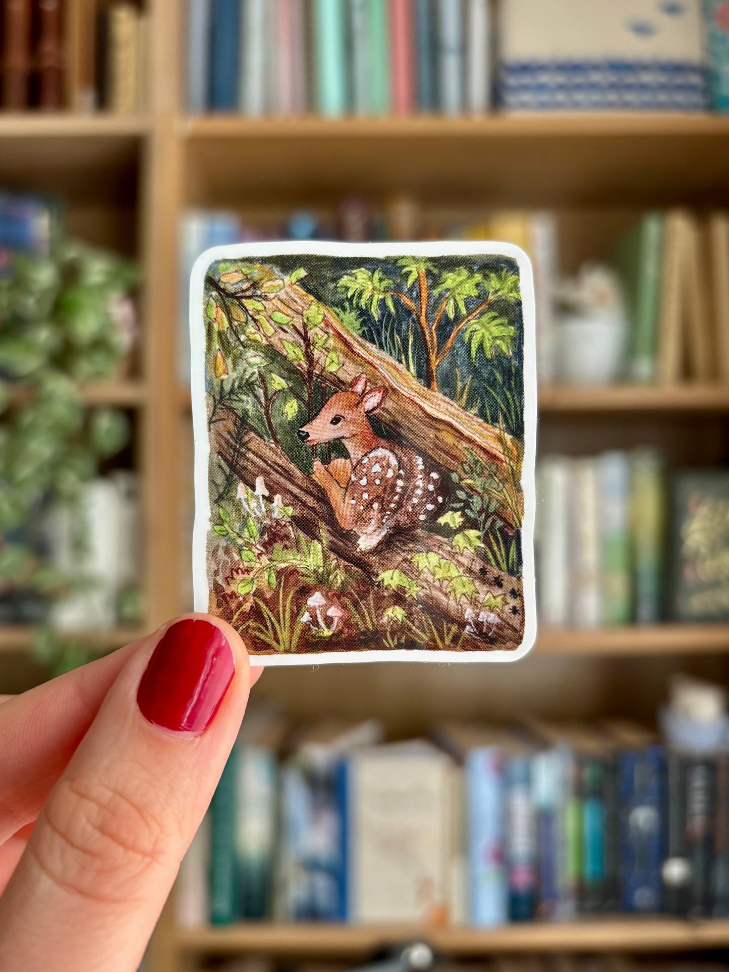 "Deer in the woods" vinyl sticker