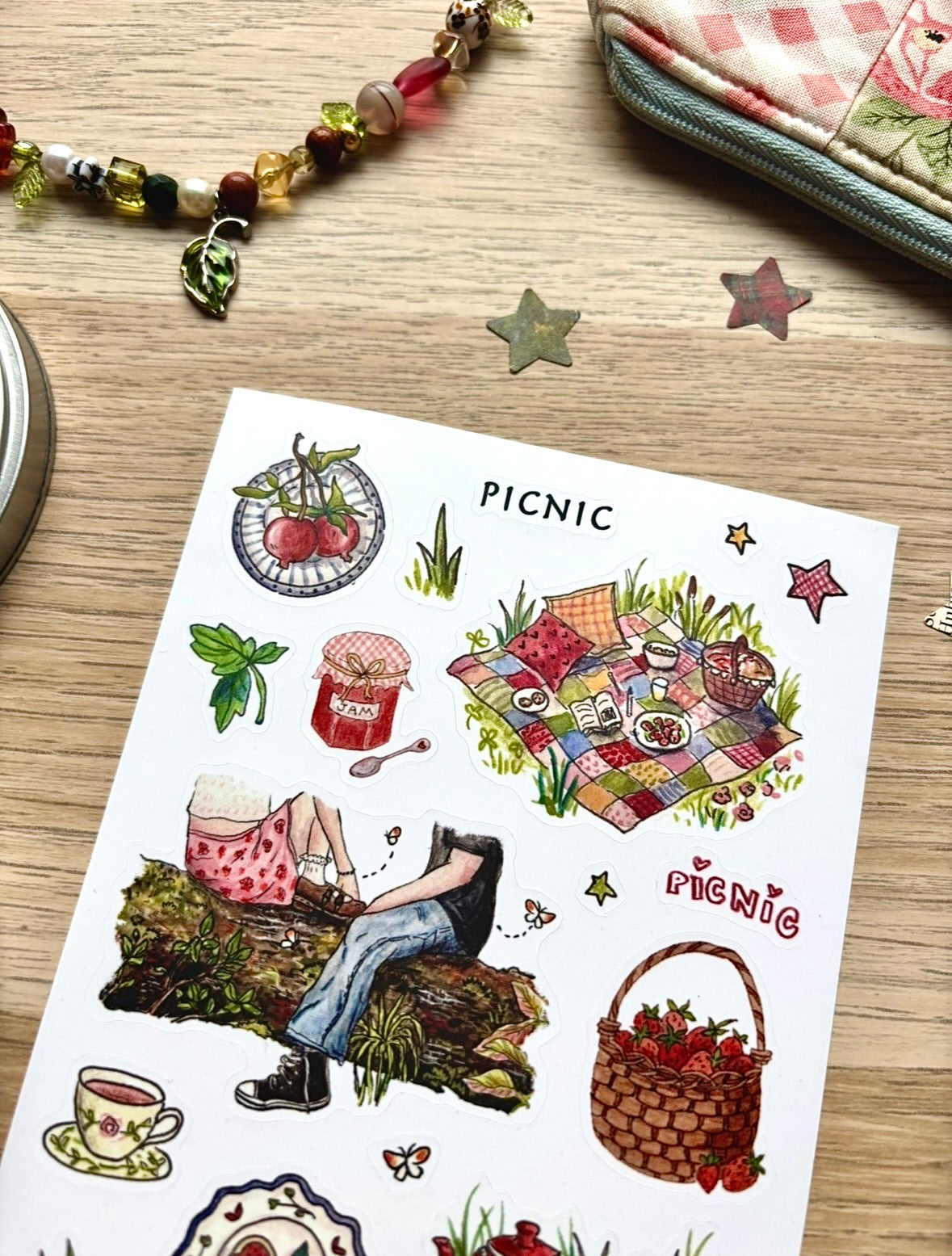 "Picnic" Sticker sheet