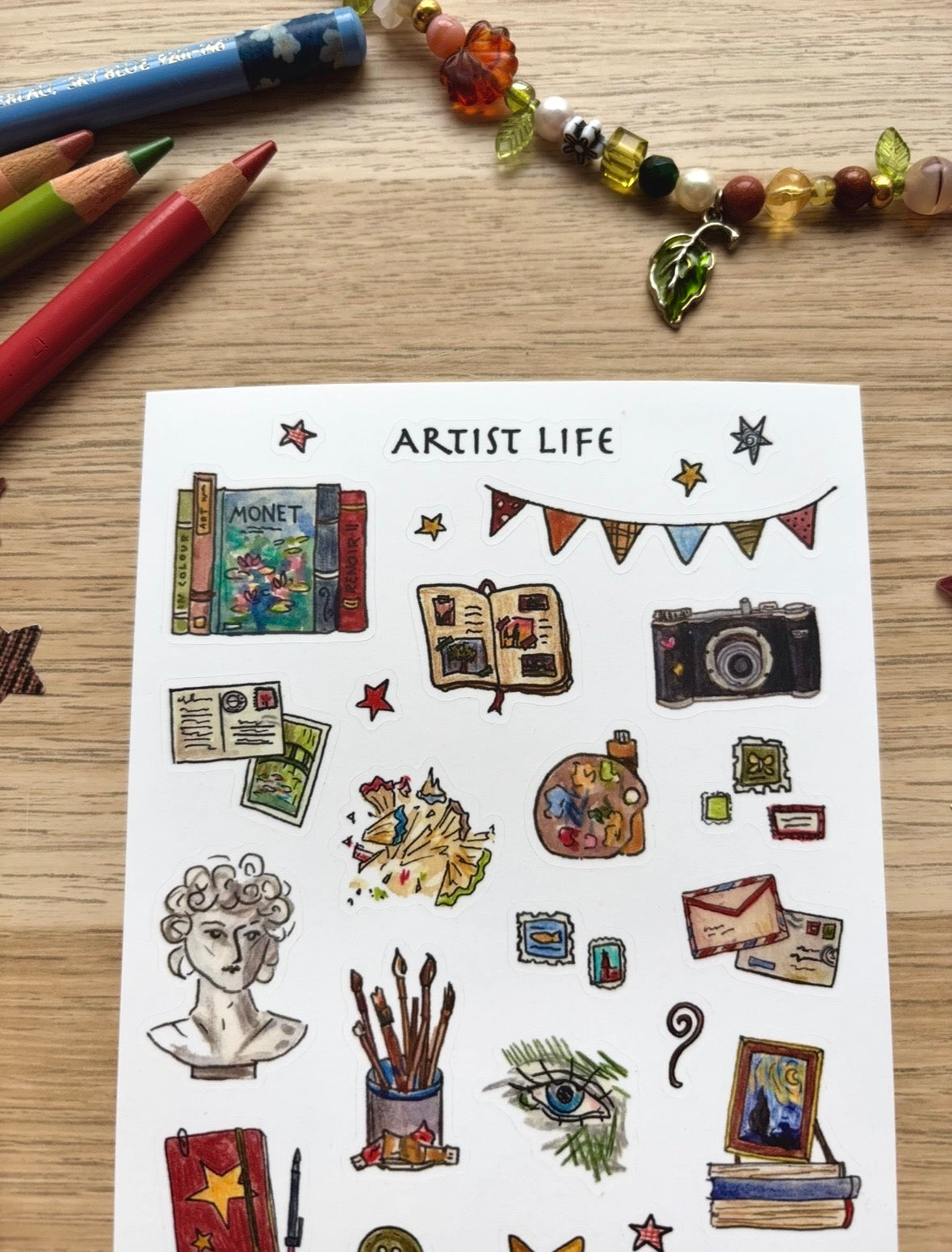 "Artist Life" Sticker sheet