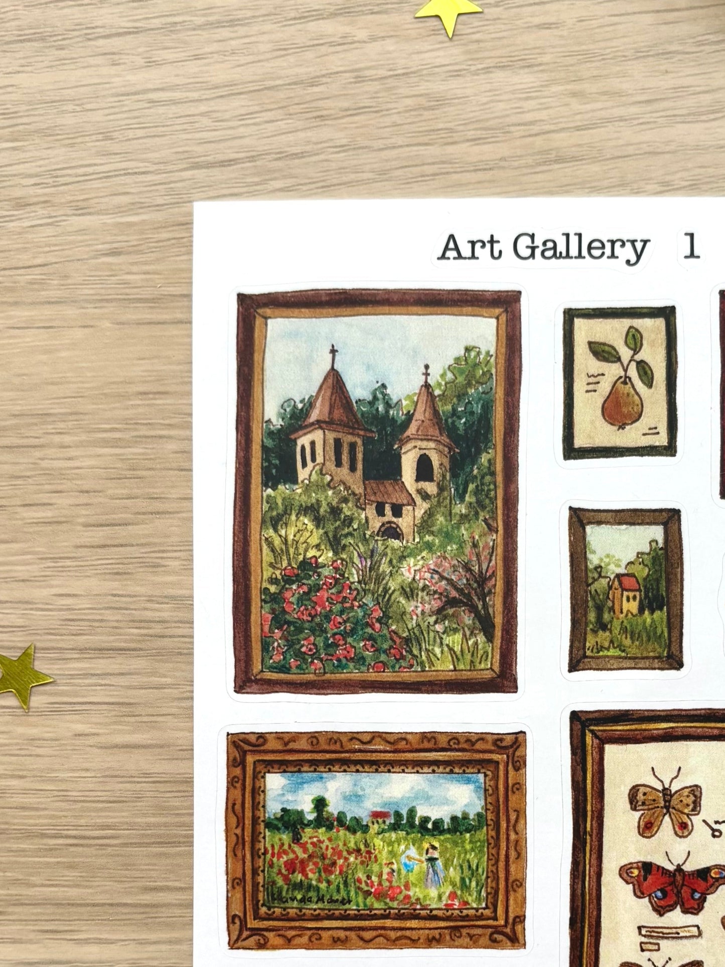 "Art Gallery 1" Sticker Sheet