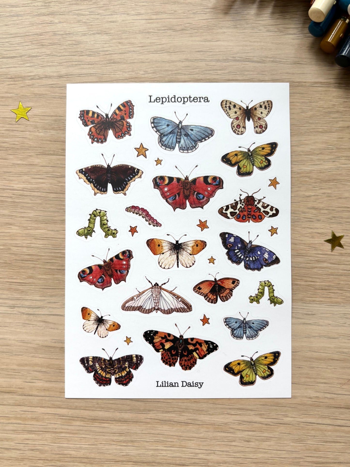 "Lepidoptera" Sticker Sheet