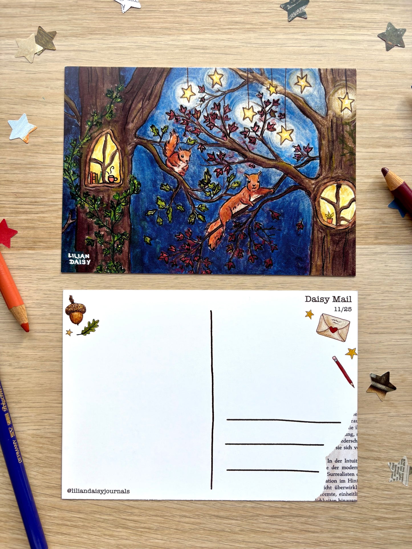 Daisy Mail (Postcard and Stickers)