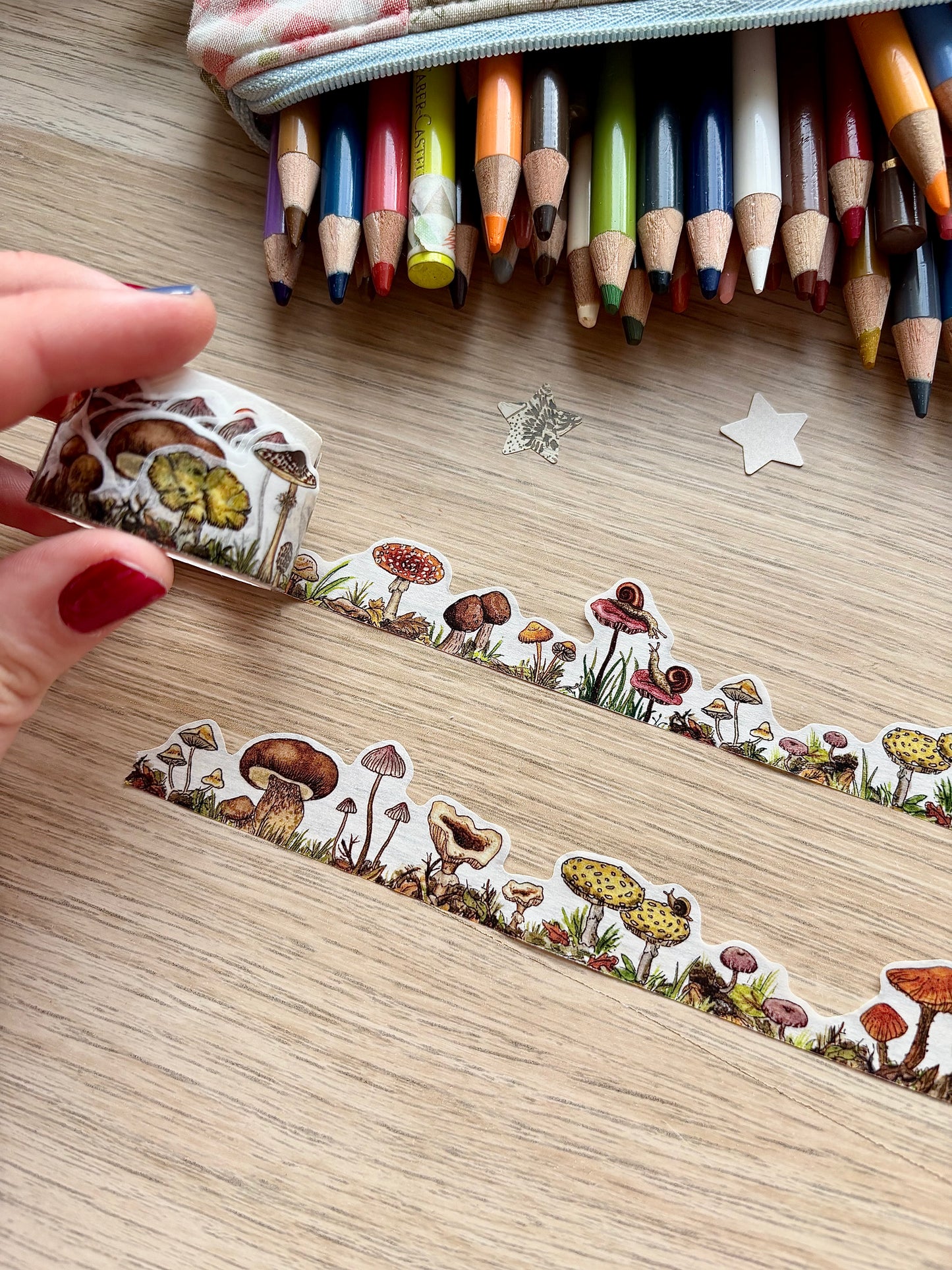 "Mushrooms" Die Cut Washi Tape