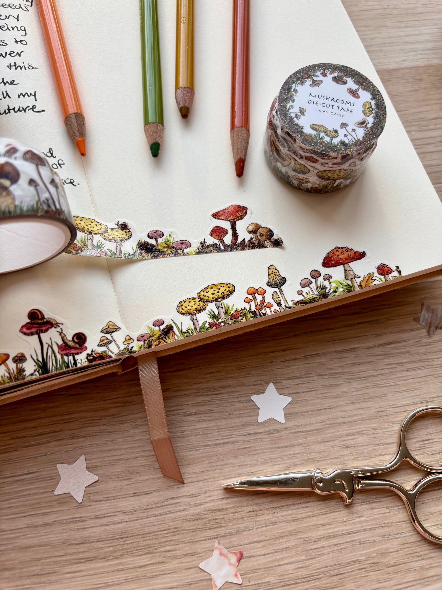 "Mushrooms" Die Cut Washi Tape