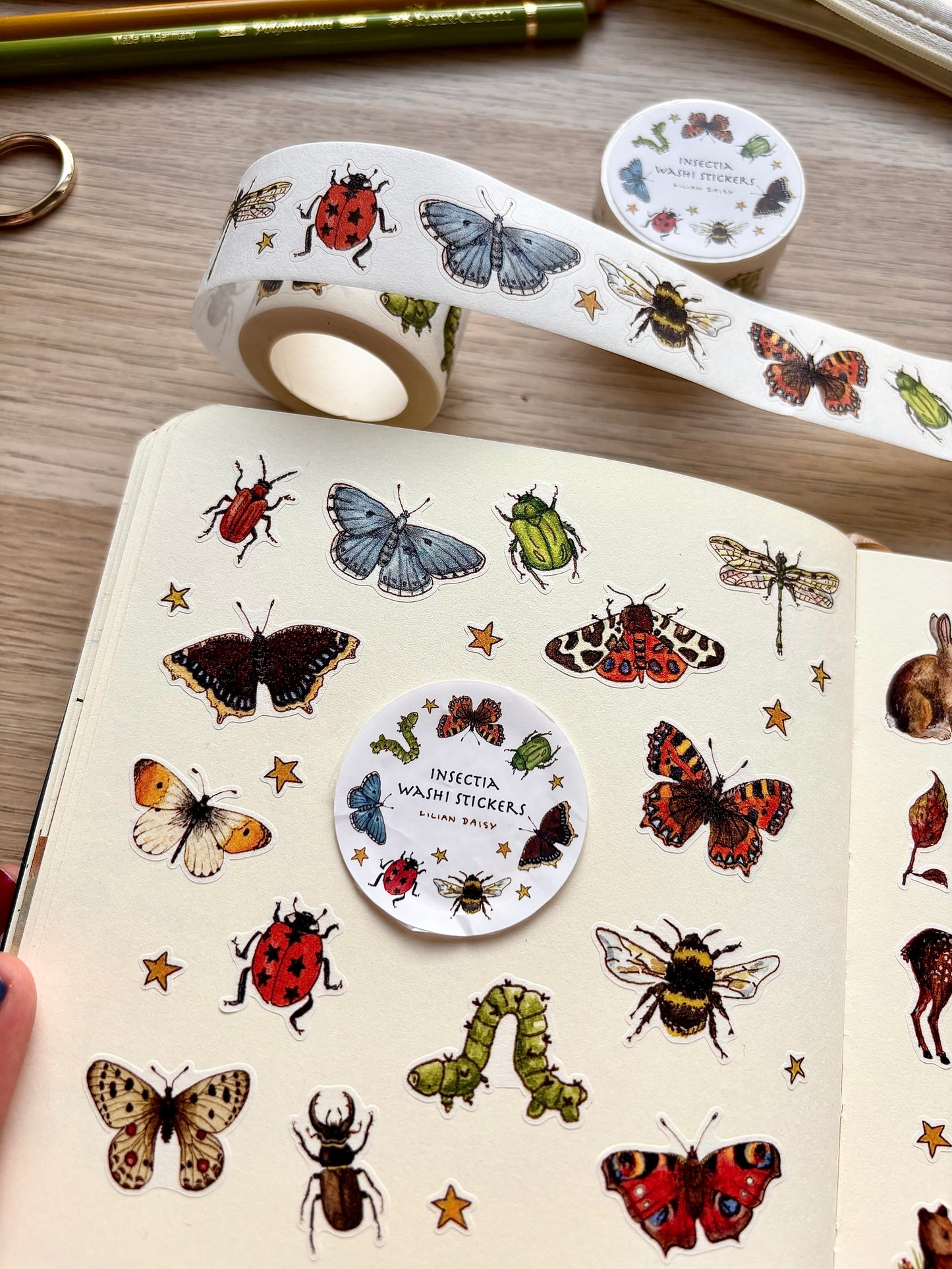 "Insectia" Washi Stickers