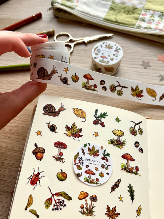 "Foraging" Washi Stickers