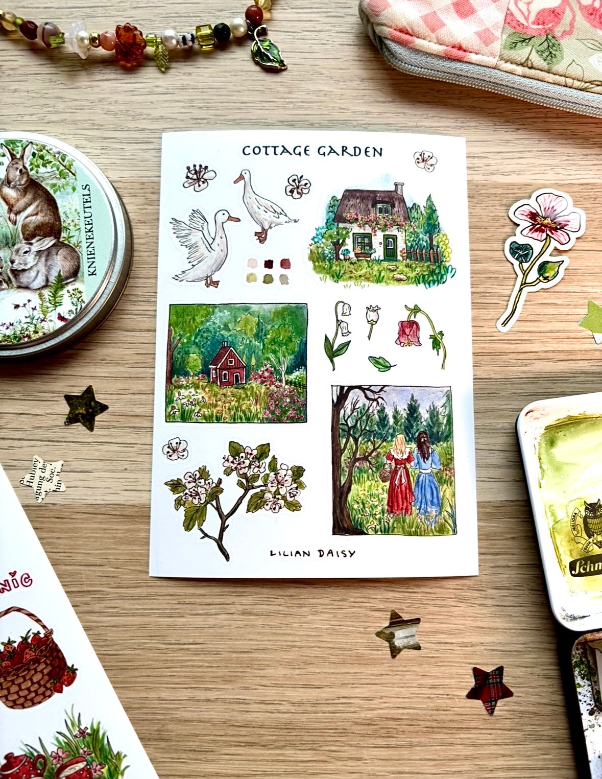 "Cottage Garden" Sticker sheet