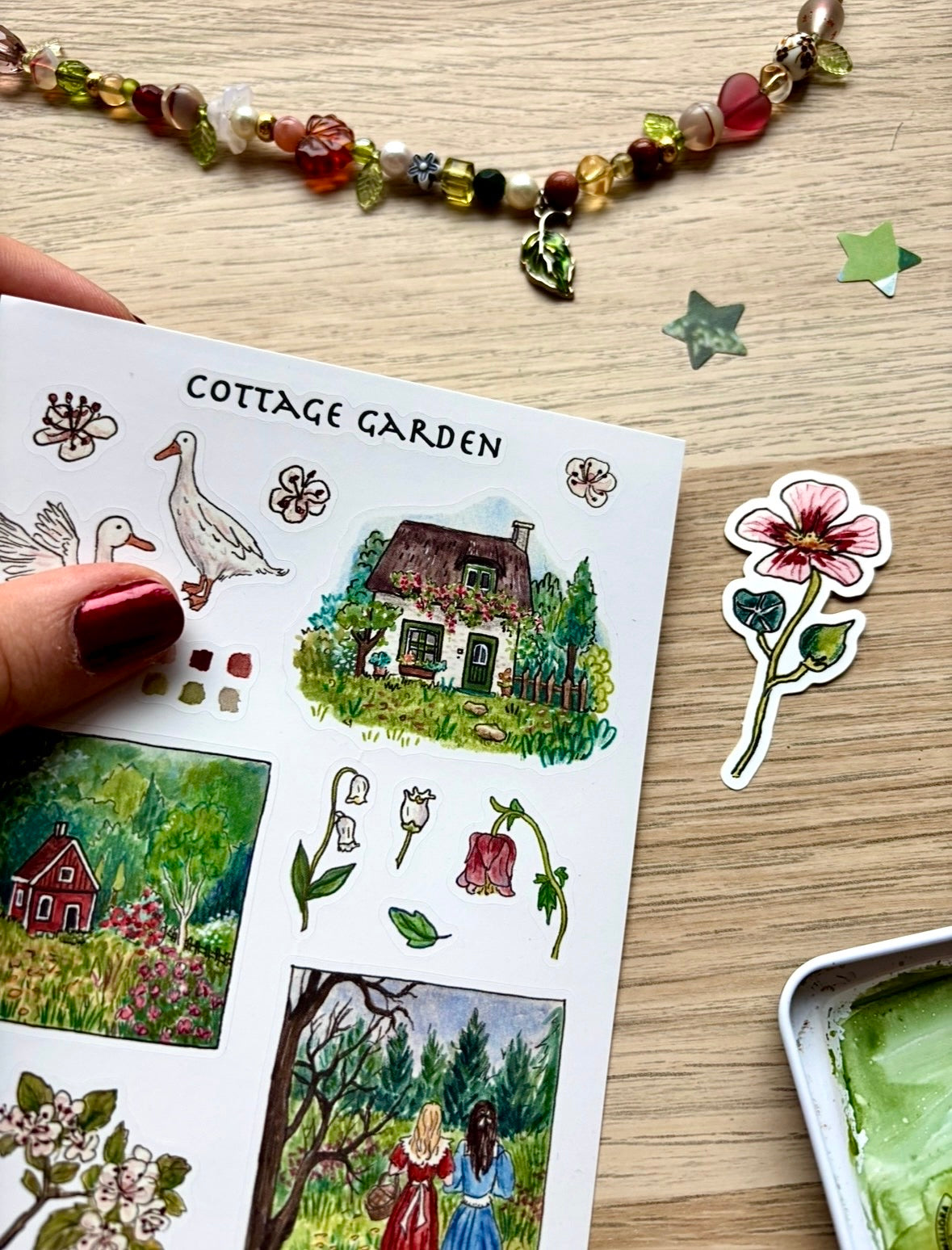 "Cottage Garden" Sticker sheet
