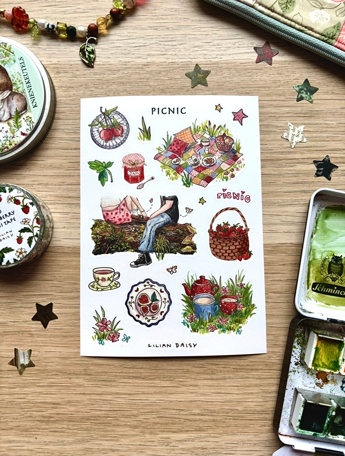 "Picnic" Sticker sheet