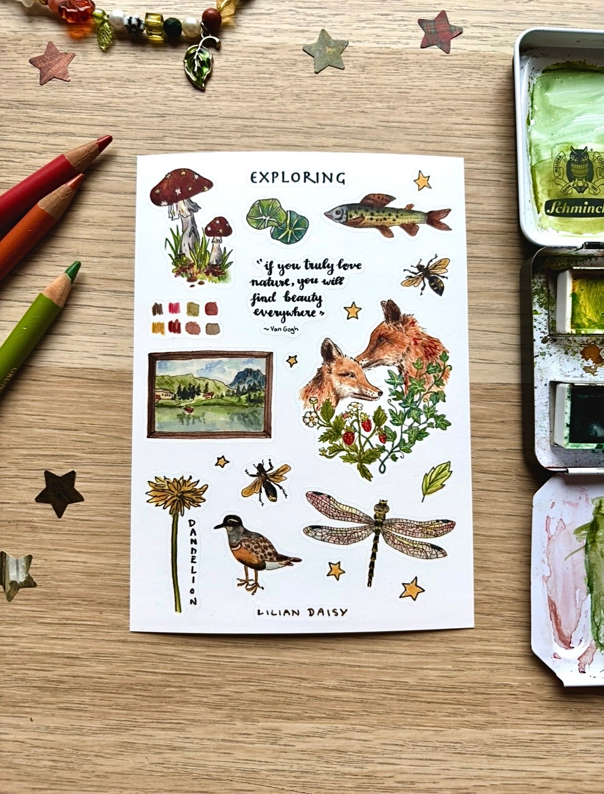 "Exploring" Sticker sheet