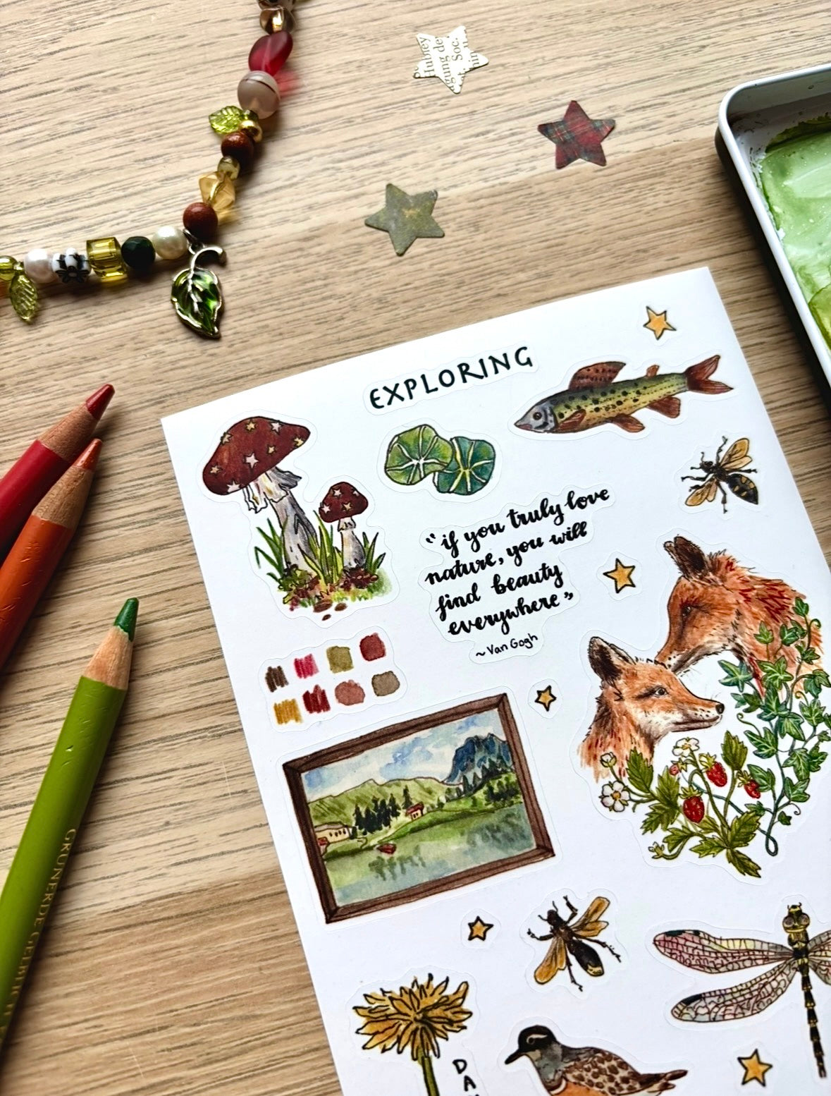 "Exploring" Sticker sheet