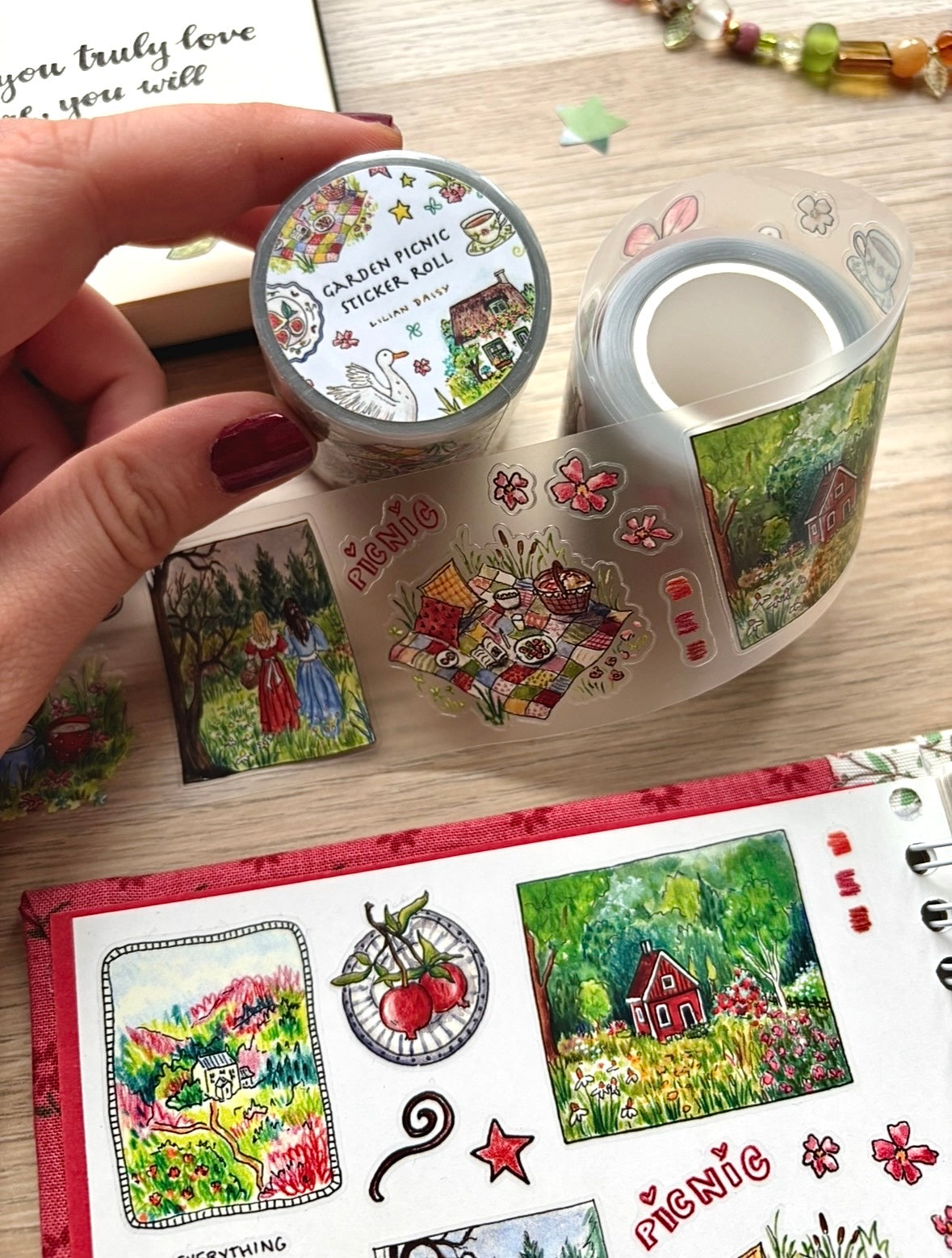 "Garden Picnic" PET Stickers
