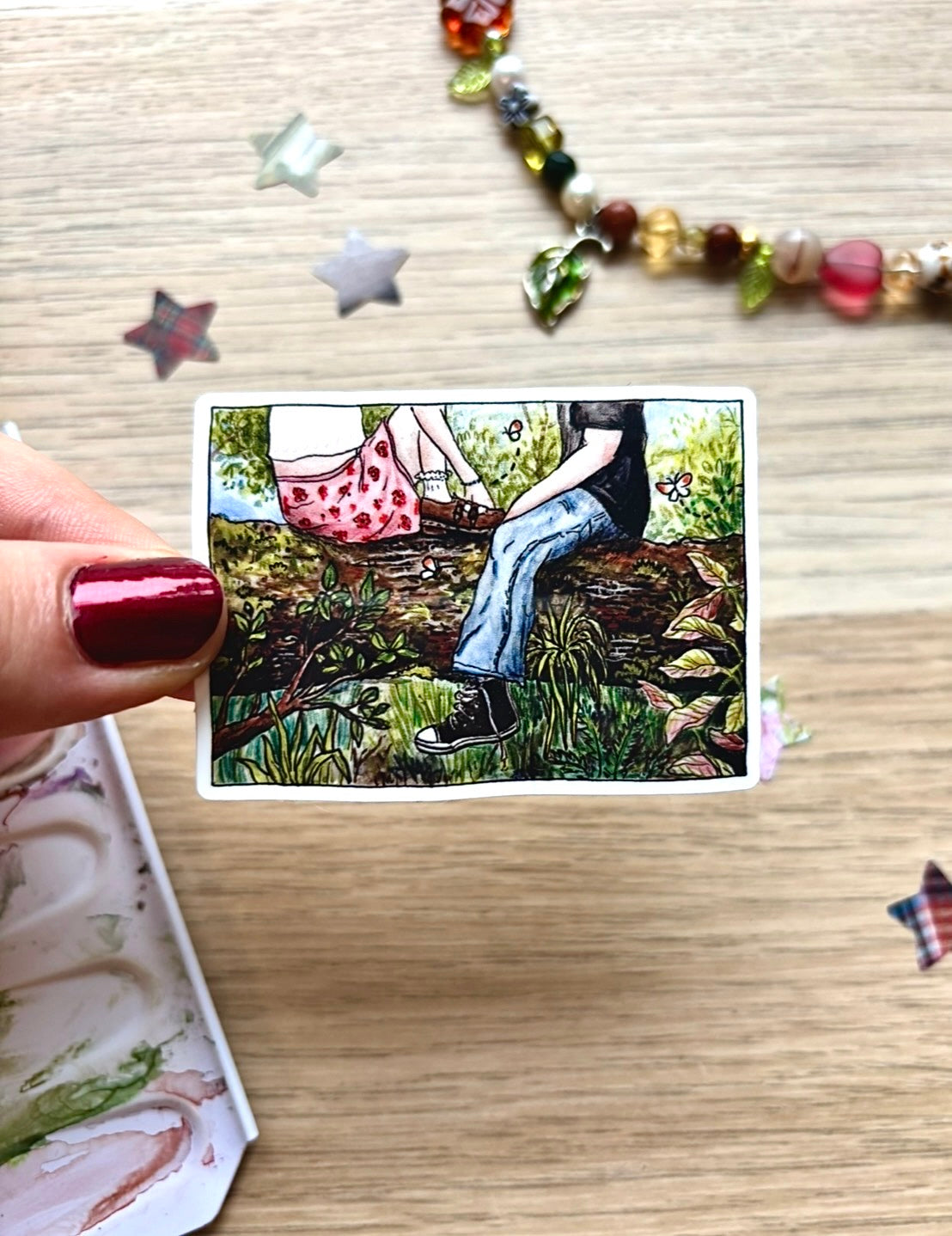 "in the forest" Vinyl Sticker