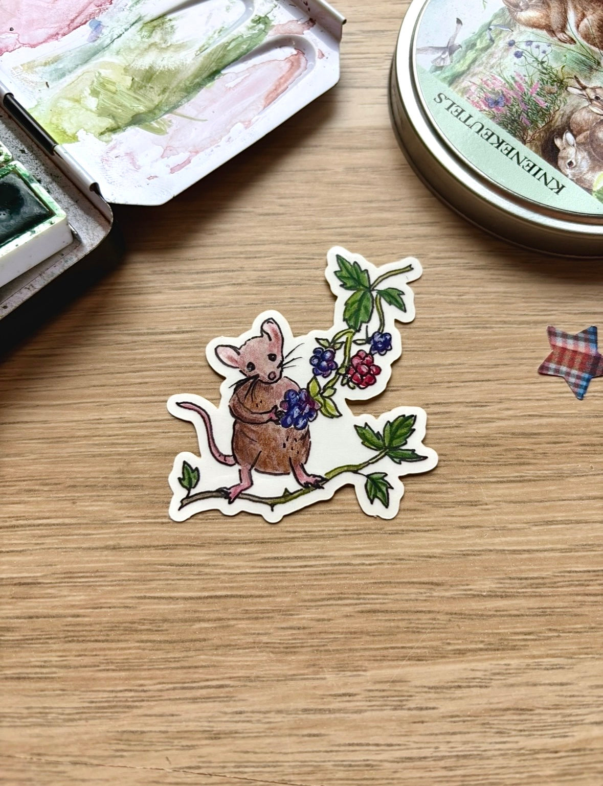 "Mouse" Transparent Vinyl Sticker