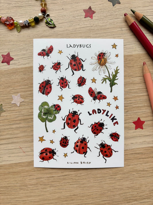 "Ladybugs" Sticker sheet