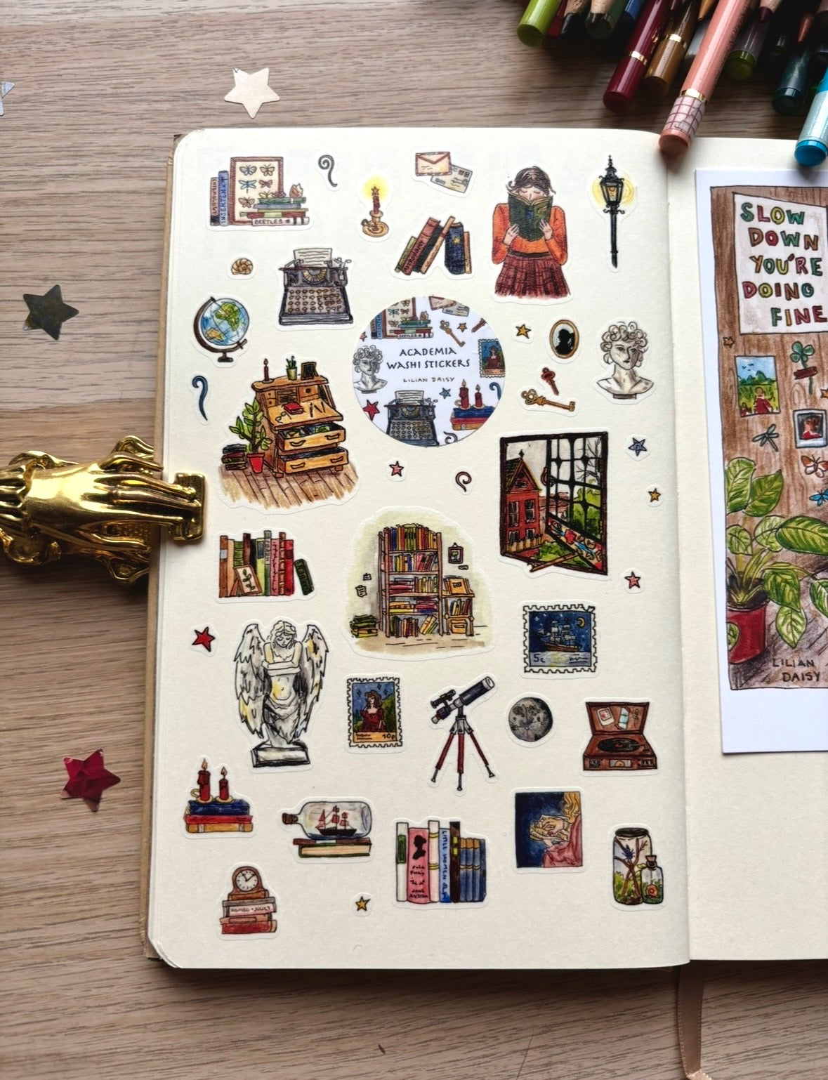 "Academia" Washi Stickers
