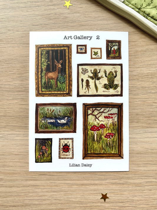 "Art Gallery 2" Sticker Sheet
